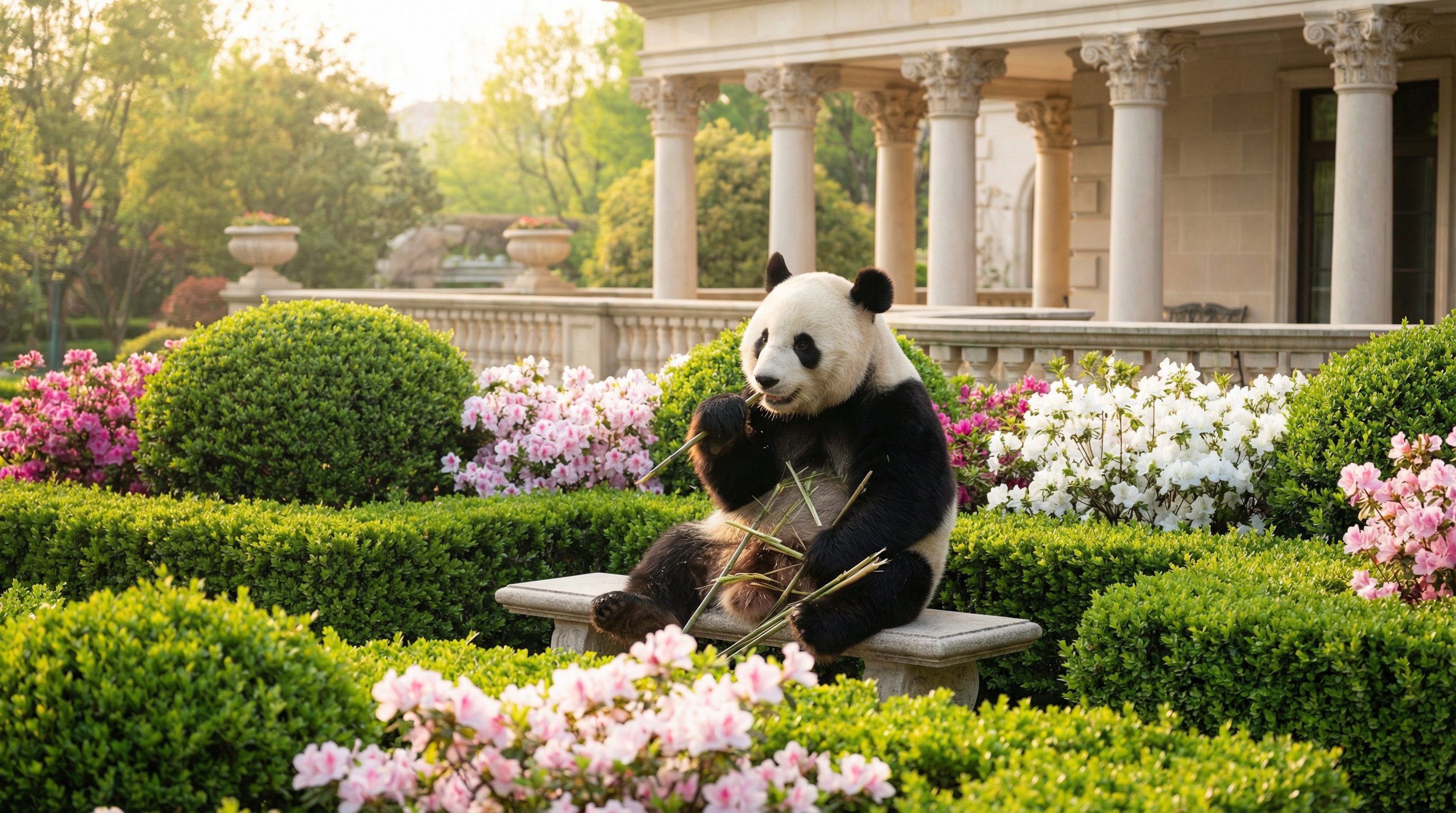 大熊猫竹林嘻戏 - 麻豆独家高清视频纪录